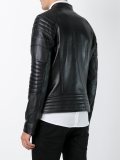zipped biker jacket