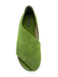 exposed toe slip-on shoes
