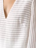 v-neck striped blouse
