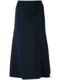 crepe knit a-line skirt