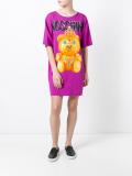 bear print T-shirt dress