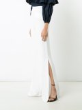 slit high-waisted trousers