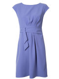 belted draped dress