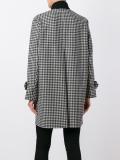 houndstooth single breasted coat