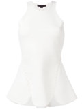 lace-up peplum top