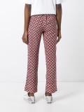 geometric print trousers