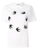 swallow print T-shirt