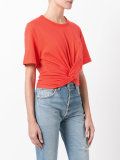 twisted front T-shirt