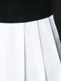 ruffled side mesh top