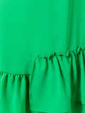 asymmetric ruffle shift dress