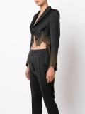 burnt effect split tail blazer