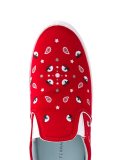 satin bandana slip-on sneakers