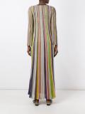 striped wrap dress