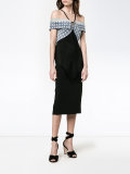 Off-Shoulder Halterneck Dress
