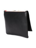 embroidered fold-over clutch