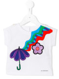 embroidered umbrella T-shirt 