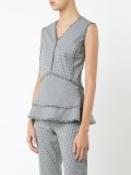 raw edge frill top