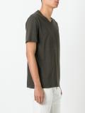 double v-neck T-shirt