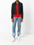 cropped leather jacket