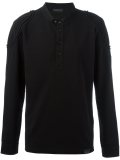 'Shoreham' collarless polo shirt