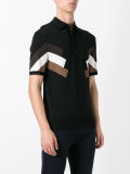 panelled polo shirt
