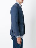 buttoned single breasted blazer