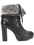faux fur trim ankle boots
