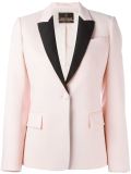 contrasting lapel blazer