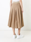 pleated cropped trousers