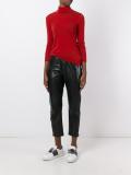 turtle neck fine knit top