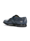 perforated decoration monk shoes