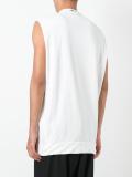 shoulder patches sleeveless T-shirt