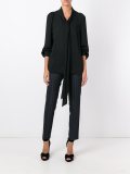 patterned tailored trousers