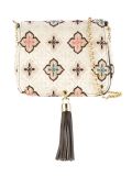 embroidered shoulder bag