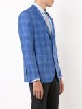 classic checked blazer