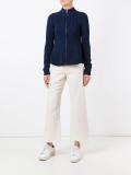 ribbed zipped jumper
