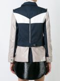 colour block military jacket 