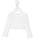 cropped V-neck top