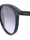 Intrecciato trim round sunglasses