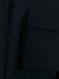 raw edge v-neck shirt