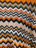 zig-zag knit poncho