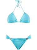 printed triangle bikini set