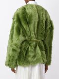 belted shearling jacket