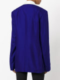 contrast shawl collar blazer