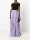 pleated wide palazzo pants 