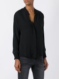 band collar shirt