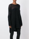 semi sheer long fit jumper