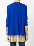 high shine print cardigan 