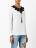 ruffle collar blouse