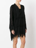 frayed mini dress